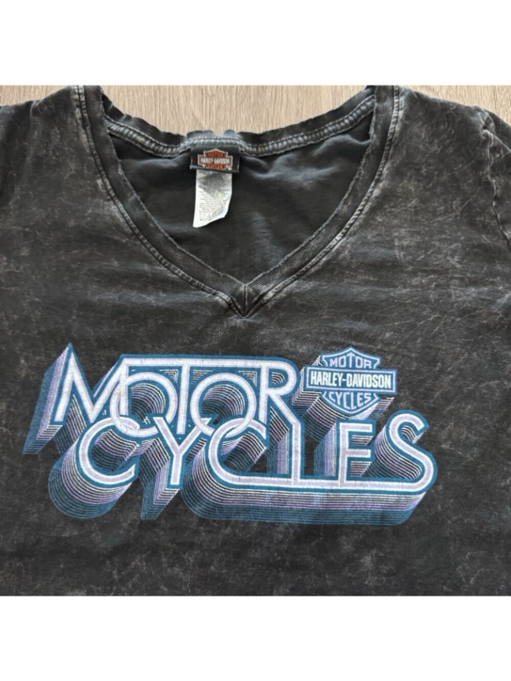 Harley-Davidson Shirt Women's Size Medium Black Motor Cicles Adrenaline - Picture 2 of 7